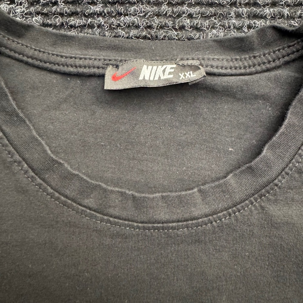 Nike Mens Triple Swoosh Graphic T-Shirt Black XXL Short Sleeve Crew Neck Tee - Picture 5 of 12